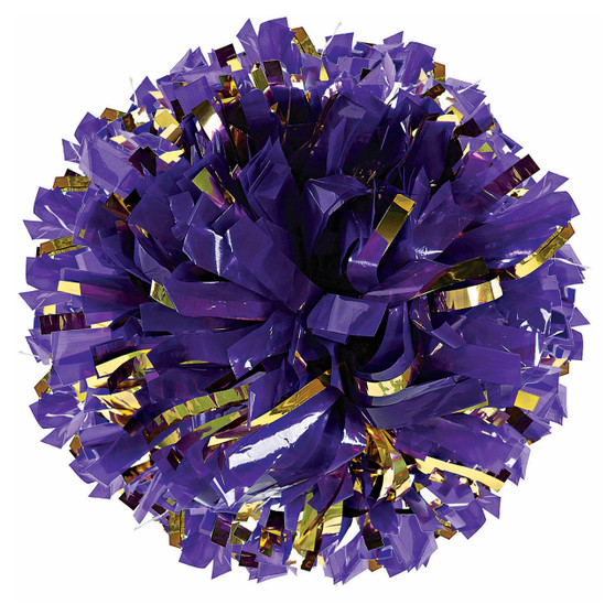 Closeout 6" Plastic w/one Color Glitter Mix Pom