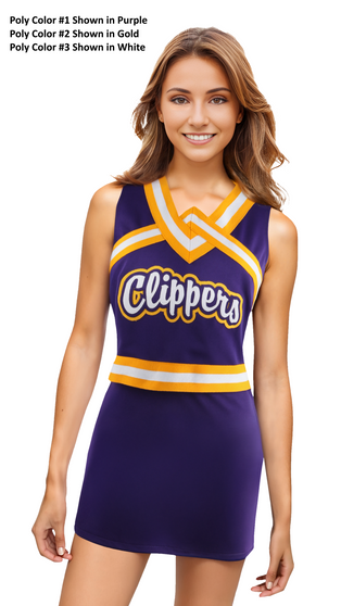 Custom Uniform Vest CF1674, or Vest/Skirt set