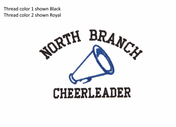 Arched Cheer Embroidery