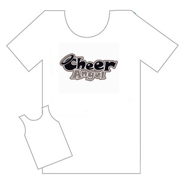 Closeout Cheer Angel capped sleeve tee