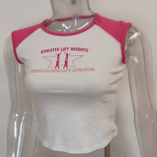 Athletes Lift Weights Cap sleeve tee