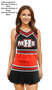 Selection A - Custom CF1359 Vest paired with CF2199. Poly Color #1 Shown in Black, Poly Color #2 Shown in Orange, Poly Color #3 Shown in White