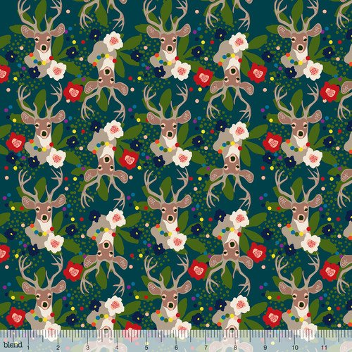 Christmas Fabric, A winter's tail by blend fabrics, available from Purple Stitches, Hampshire, UK