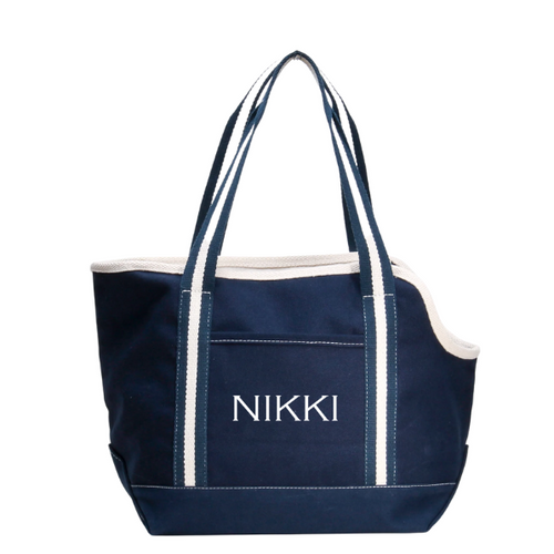 Monogrammed Pet Carrier Tote Bag - small medium