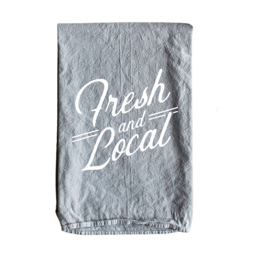 Linen Tea Towel - Fresh & Local