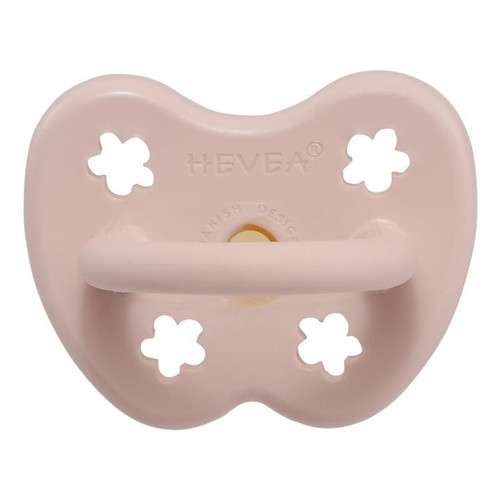 Natural Rubber Pacifier - Orthodontic, Pink Flowers, 0-3M