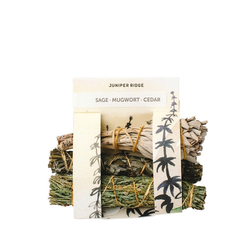 Natural Incense - Sage, Mugwort & Cedar