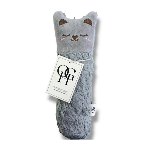 Sherpa Cat Cuddle Toy - Grey