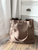 Personalized Cotton Tote - Brown