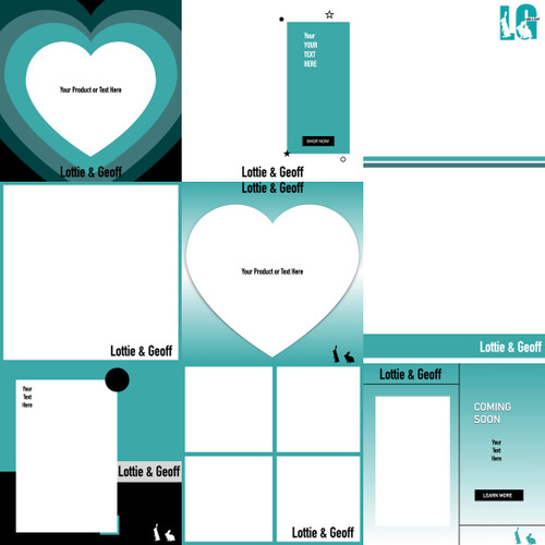 Editable branded social media template pack – 30 designs for Keynote and PowerPoint