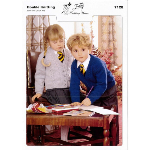 Knitting pattern pamphlet / booklet. Photo of design on from and knitting instructions inside and on reverse.