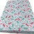Red and green miniature wellies and brollies printed on sky blue background polycotton fabric.