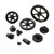 Black 40DP Plastic Gears 10 - 60 tooth 2mm Bore Hole