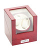 Double Watch Winder | Diplomat Estate Cherry Wood Finish Double Watch Winder