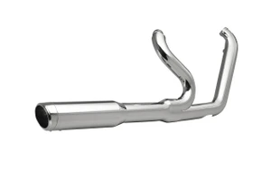 Khrome Werks Softail 2 into 1 Mid-Length Exhaust Chrome 