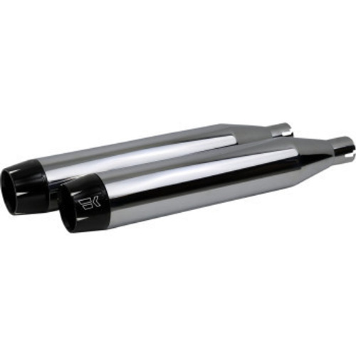 3.5" Shredder Mufflers - Softail w/ Staggered Duals (Chrome)  2018-2025