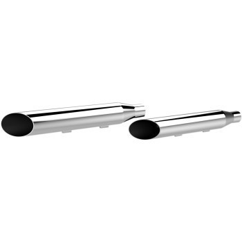 3" Sportster Mufflers, Slash Cut 2004-2013 (Chrome)