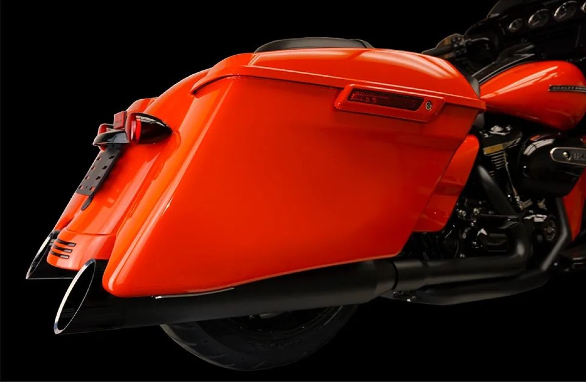 Harley-Davidson クロームマフラー 50 Cal - Slip-On Mufflers - H-D Touring - Torched Chrome