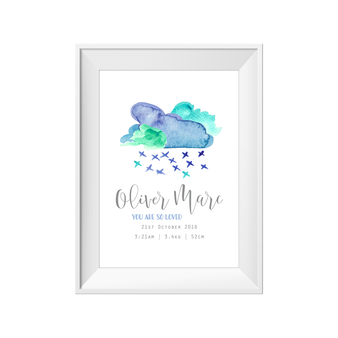 Cloud Birth Print