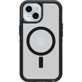 iPhone 16e, iPhone 15, iPhone 14 and iPhone 13 Case | Defender Series XT for MagSafe - Dark Side (Clear/Black)