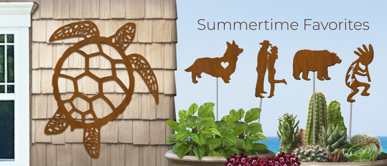 Outdoor Wall Art and Garden Stakes