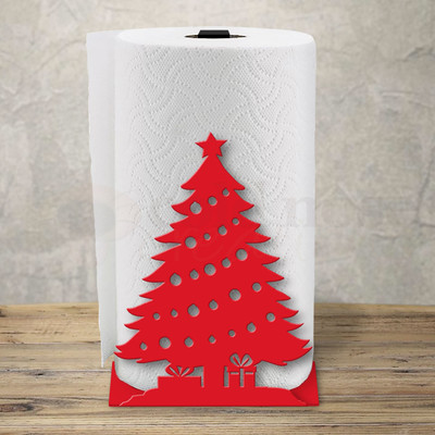 Christmas Decor Christmas Tree Upright Paper Towel Holder - Choose Color or Paint it Yourself