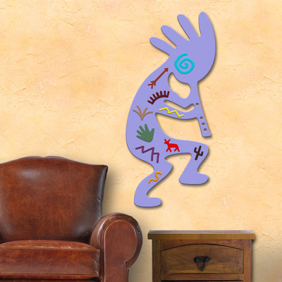 Southwest Decor 40in Lavender Kokopelli Gallery Collection Wall Art