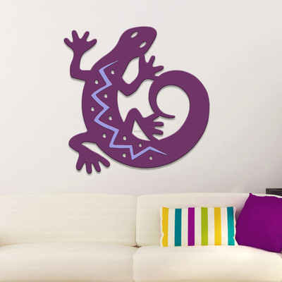 Southwest Decor 36in Purple Gecko Gallery Collection Wall Art