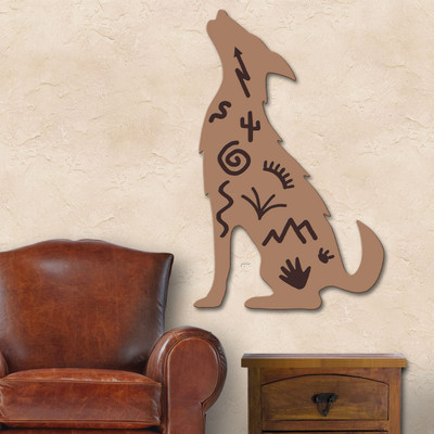 Southwest Decor 40in Tan Coyote Tales Gallery Collection Wall Art