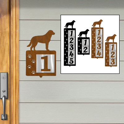Dog Breed Greater Swiss Mountain Dog Reflective Address Number Tiles - Choose Color and Size