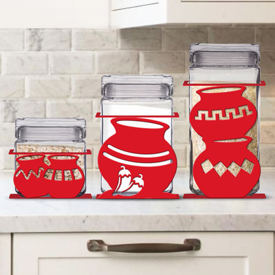 Southwest Decor Southwest Pots  3-Piece Kitchen Canister Set - Choose Color