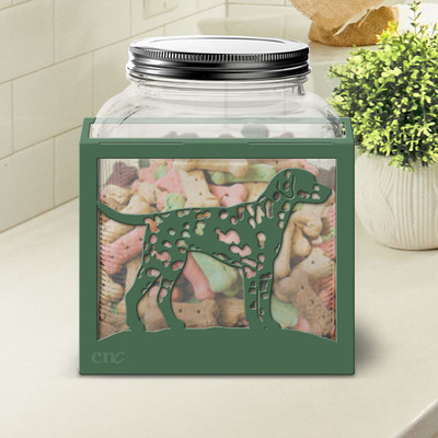 Dalmatian Large Dog Treat Jar: Choose Color or DIY Paint