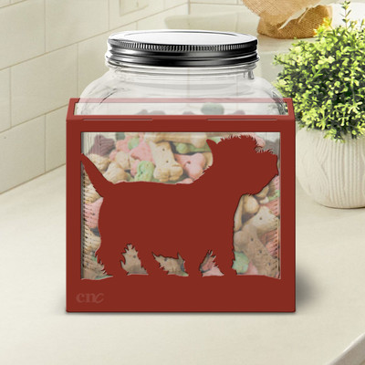West Highland White Terrier Large Dog Treat Jar: Choose Color or DIY Paint