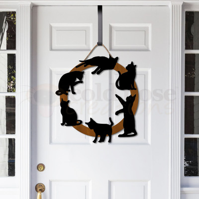 Circle of Kitties Metal Wreath-rt-cb-main
