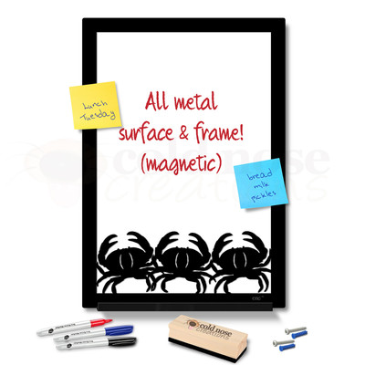 Crab Trio Metal Whiteboard Set - large size
