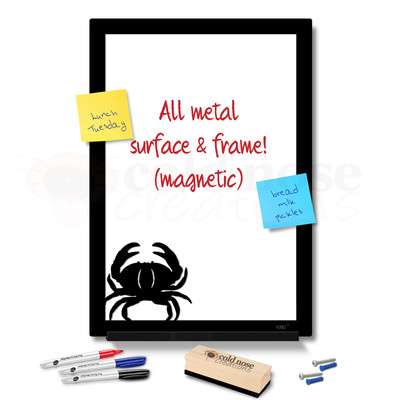 Lone Crab Metal Whiteboard Set - large size