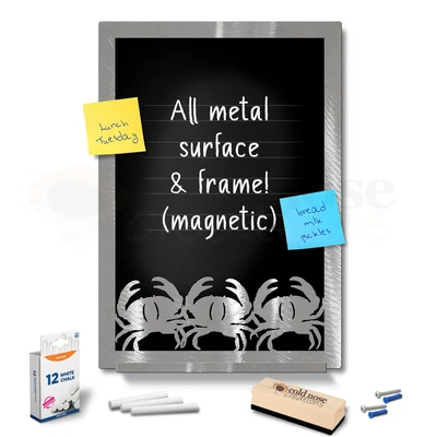 Crab Trio Metal Chalkboard Set - large size