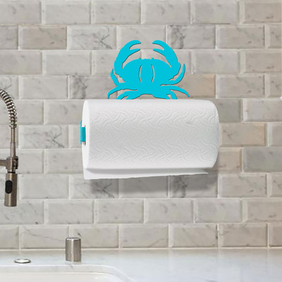 Crab Wall Mount Paper Towel Holder - Mounted Example
