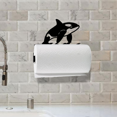 Orca Wall Mount Paper Towel Holder - Mounted Example