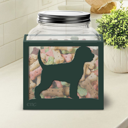 Lagotti Romagnoli Large Dog Treat Jar: Choose Color or DIY Paint