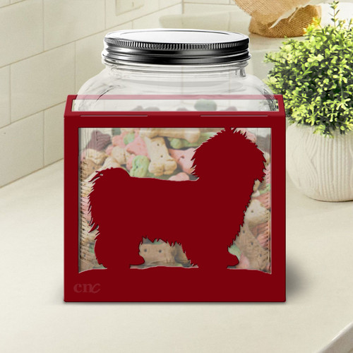 Shih-tzu Large Dog Treat Jar: Choose Color or DIY Paint