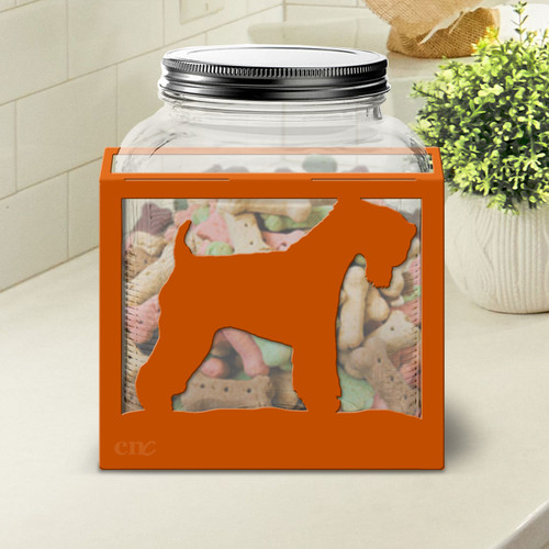 Soft-coated Wheaten Terrier Large Dog Treat Jar: Choose Color or DIY Paint
