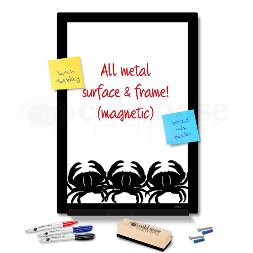 Crab Trio Metal Whiteboard Set - large size