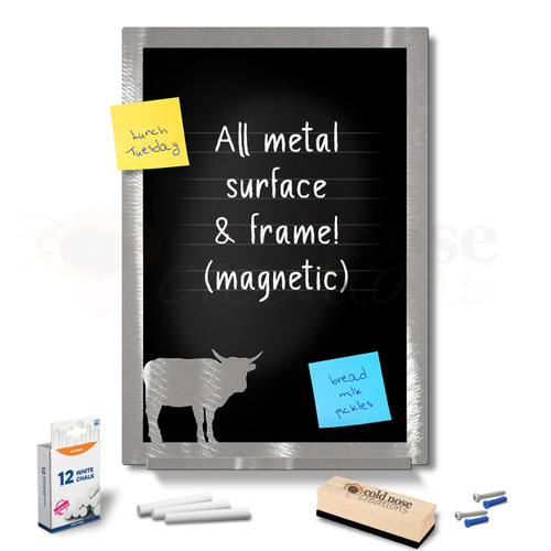 Beef Cattle Metal Chalkboard Set - large size