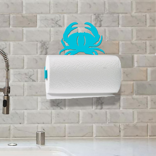 Crab Wall Mount Paper Towel Holder - Mounted Example