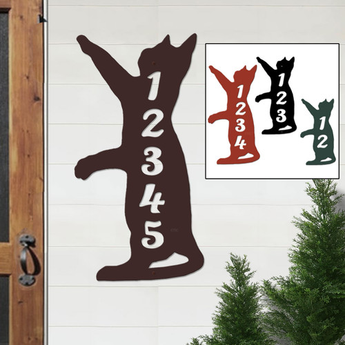 Decorative Address Number Plaques by Cold Nose Creations