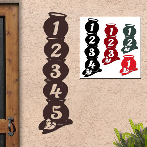 Decorative Address Number Plaques by Cold Nose Creations