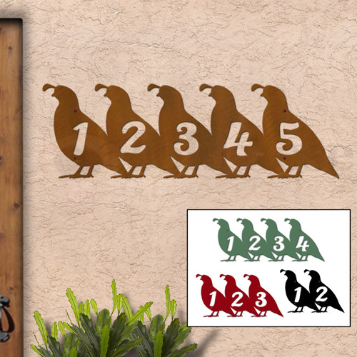 Decorative Address Number Plaques by Cold Nose Creations
