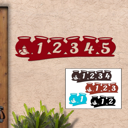 Decorative Address Number Plaques by Cold Nose Creations