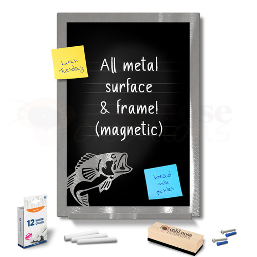 Bass Metal Chalkboard Set - large size